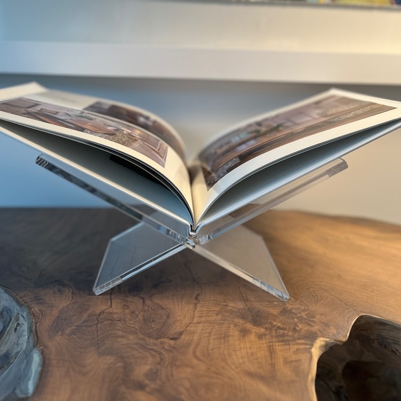 Clear Acrylic Book Holder 2 Piece Reading Stand Brand New - Picture 3 of 3